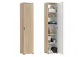 Produktbild: Home Collective Mehrzweckschrank Schmaler Schrank 40 cm breit mit 1 Tür & 4 Einlegeböden (Universalschrank Haushaltsschrank für Haushalt, Flur, Büro oder Schlafzimmer) 40x35x184 cm (BxTxH), Sonoma Eiche