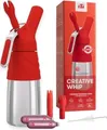 Produktbild: iSi Sahnespender Creative Whip 0,5l | Edelstahl & Silikon | spülmaschinenfest | inkl. 2 Kapseln | iSi Red
