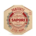 Produktbild: Sapori Panforte Margherita Steso a Mano Weihnachtskuchen mit Ganzen Süßen Mandeln, Orangenschale, Melone und Kandierter Zitrone Bäckerei-Süßwaren-Produkt 320g Packung