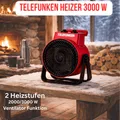 Produktbild: TELEFUNKEN 3-kW-Industrie-Heizer THL-3KW