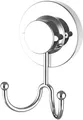 Produktbild: Cornat Handtuchhaken 3 in 1 - Doppelhaken - 3 verschiedene Befestigungsoptionen mit Saugnapf, Klebepad & Bohren - Verchromt / Klebehaken / Handtuchhalterung / T340251