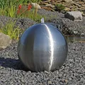 Produktbild: CLGarden Edelstahl Springbrunnen ESB5 gebürstet Kugel Edelstahlspringbrunnen LED
