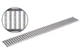 Produktbild: ACO Severin Ahlmann GmbH & Co. KG Entwässerungsrinne Stegrost Edelstahl elektropoliert Länge: 100 cm - Breite: 11,8 cm, 1-St.