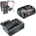 Produktbild: Bosch Akku und Schnellladegerät Starter Set 18V (1x 2,5Ah Akku,Schnellladegerät)