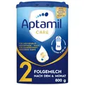 Produktbild: Aptamil Care 2 – Folgemilch nach dem 6. Monat, Mit Omega 3 & 6, DHA & ARA, Ohne Palmöl, Babynahrung, Milchpulver, 1x 800 g