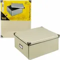Produktbild: Idena Box cremeRec mit Deckel, 36x28x17cm - Aufbewahrungsbox faltbar, Karton/Metall - Creme