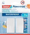Produktbild: tesa Powerstrips Haken Wave, für Feuchträume, hält Gegenstände bis 2 kg, 2er-Set 135343