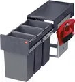 Produktbild: Hailo Abfallsammler 3666133 TZ Swing Terzett 3x 10 Liter mit Kehrset