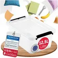 Produktbild: BOXXivo Aufbewahrungsbox Aufbewahrungsboxen mit Deckel BPA-freie & lebensmittelechte Boxen (1 St), Plastikbox mit Deckel - robuste & stapelbare Aufbewahrungsboxen 12,5 l