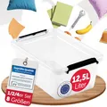 Produktbild: BOXXivo Aufbewahrungsbox mit Deckel 12,5l - BPA-freie & lebensmittelechte Boxen Aufbewahrung - Stapelboxen mit Deckel - robuste & stapelbare Aufbewahrungsboxen - Aufbewahrungskisten