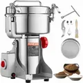 Produktbild: Elektrische Getreidemühle Hochgeschwindigkeits-Gewürzmühle 2 kg 3400 w, Pulverisiermaschine aus Edelstahl, für trockene Körner Gewürze Müsli Kaffee