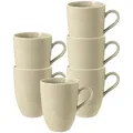 Produktbild: Seltmann Weiden Beat Color Glaze Kaffeebecher 350 ml 6er Set - Sandbeige