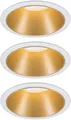 Produktbild: Paulmann LED Einbauleuchte Cole, Dimmfunktion, LED wechselbar, Warmweiß, Deckenspots, 3er Set