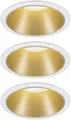 Produktbild: Paulmann 93406 Cole Coin Einbauleuchte 3er Set LED 6.50W Weiß, Gold