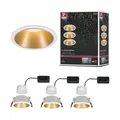 Produktbild: 93406 LED Einbauleuchte Cole rund incl 3x6,5W dimmbar Einbaustrahler Weiß, Go...