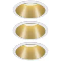 Produktbild: Paulmann 93406 Cole Coin Einbauleuchte 3er Set  LED  6.50 W Weiß, Gold