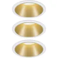 Produktbild: Paulmann 93406 Cole Coin Einbauleuchte 3er Set LED 6.50 W Weiß, Gold