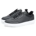 Produktbild: Tommy Hilfiger BASKET CORE LITE LTH Sneaker Freizeitschuh, Halbschuh, Schnürschuh mit Logo an der Schuhzuge schwarz 46 EU