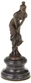 Produktbild: Bronzeskulptur im Antik-Stil Frau Kleid Bronze Figur Statue - 24cm
