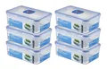 Produktbild: LocknLock: 6x Dose rechteckig mit Ablaufgitter 1,0 l (HPL817T/6)