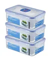 Produktbild: LocknLock: 3x Dose rechteckig mit Ablaufgitter 1,0 l (HPL817T/3)