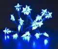 Produktbild: LED Lichterkette 20er Sterne blau Batteriebetrieb Konstsmide 1263-403