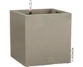Produktbild: Pflanzkübel Lechuza Canto Stone 40 x 40 x H 40 cm beige inkl. Erdbewässerungsyst