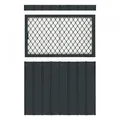 Produktbild: Globel Fenster-Kit 2 Seitenfenster & 2 Ersatzpaneelen, anthrazit, für Skillion,