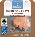 Produktbild: followfish MSC Thunfisch Filets im eigenen Saft, 185 g