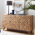 Produktbild: FineBuy Sideboard 140 cm Anrichte Akazie Kommode Schrank Massiv Holz Braun