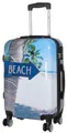 Produktbild: Polycarbonat-ABS Hartschalen Trolley Reise Koffer Motiv PM Summer Beach Gr. M