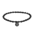 Produktbild: LIEBESKIND BERLIN Damen Beads Armband 4mm mit Logotag in Edelstahl 17 cm NEU