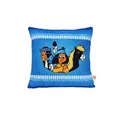 Produktbild: Yakari Quadratisches Kissen Standard (25 cm x 25 cm) Softplüsch Blau Cartoon Modern Indoor und Outdoor Dekoration oder Loungen