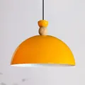 Produktbild: bamyum Yimpi Küchenlampe Hängend Vintage Ø30 cm, Lampenschirm Hängelampe Esstisch Wohnzimmer, Küchenlampe Hängend Gelb, Hängelampe Küche, Pendelleuchte Wohnzimmer, Pendelleuchte Vintage Industrial