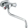 Produktbild: Kludi STANDARD Spezial Spültisch-Wandarmatur 45 mm Stichmaß, chrom - Silber