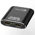 Produktbild: HDMI Splitter 4K@60Hz, 1 In 2 Out HDMI Verteiler Aluminium, unterstützt HDCP, 4K