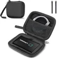 Produktbild: ProCase Festplatten Tasche für Samsung T7/ T7 Touch Portable SSD (500GB/1TB/2TB) Stoßfest Hart Hülle Organizer für Tragbar Externe Festplattentaschen -Schwarz