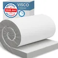 Produktbild: ELONEO Viscoelastischer Matratzen Topper 100x200cm, Matratzentopper mit Memory Foam Effekt, 8 cm Höhe, Matratzenauflage für Bett und Boxspringbett