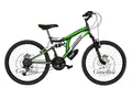 Produktbild: BICICLETTE CANELLINI Kinderfahrrad Full SUSPENSION 24 Colorado – Räder 24 Zoll (61 cm) (Titan/Grün)