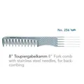 Produktbild: Hercules Sägemann Triumph Master 95/256 Toupier-Gabelkamm silbergrau 8