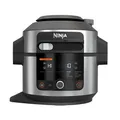 Produktbild: Ninja Foodi Multikocher mit SmartLid, 6L, 11-in-1 Multicooker, Pressure Cooker Schnellkochtopf, Air fryer Heißluftfritteuse, Slow Cooker, Grillen, Backen, Edelstahl, OL550EU