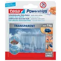 Produktbild: tesa Powerstrips Deco Haken kristallklar Selbstklebehaken viereckig