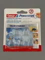Produktbild: tesa Powerstrips Selbstklebender Deko Haken - Transparent 5 Haken incl. 8 Kleber