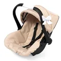 Produktbild: Bayer Design 67975AA Puppenautositz, Sitz für Puppen, mit Dach, verstellbarem Griff, Gurt, für Puppen bis 46 cm, Beige