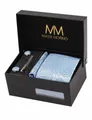 Produktbild: Massi Morino Krawatte (1-St) mit Einstecktuch, Manschettenknöpfen und Krawattenklammer