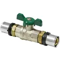 Produktbild: Pressfitting Kugelhahn, mit grünem Flügelgriff (Ausführung: 20 mm)