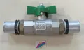 Produktbild: Pipetec Press - Kugelhahn 20 x 2 Flügelgriff grün Sanitär PFKU20D
