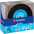 Produktbild: 10 Verbatim CD-R 700Mb 52x Vinyl Black Retro Vintage Vinyl Slimcase