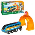 Produktbild: BRIO World 33971 Smart Tech Sound Lok mit Aufnahmefunktion - Elektrischer Zug mit Tunnel - Interaktives Spielzeug empfohlen ab 3 Jahren