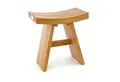 Produktbild: VCM Gartenstuhl Hocker Teakholz Sitzhocker Holzhocker Höhe 47cm